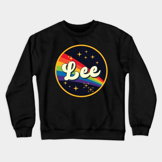 Lee // Rainbow In Space Vintage Style Crewneck Sweatshirt by LMW Art